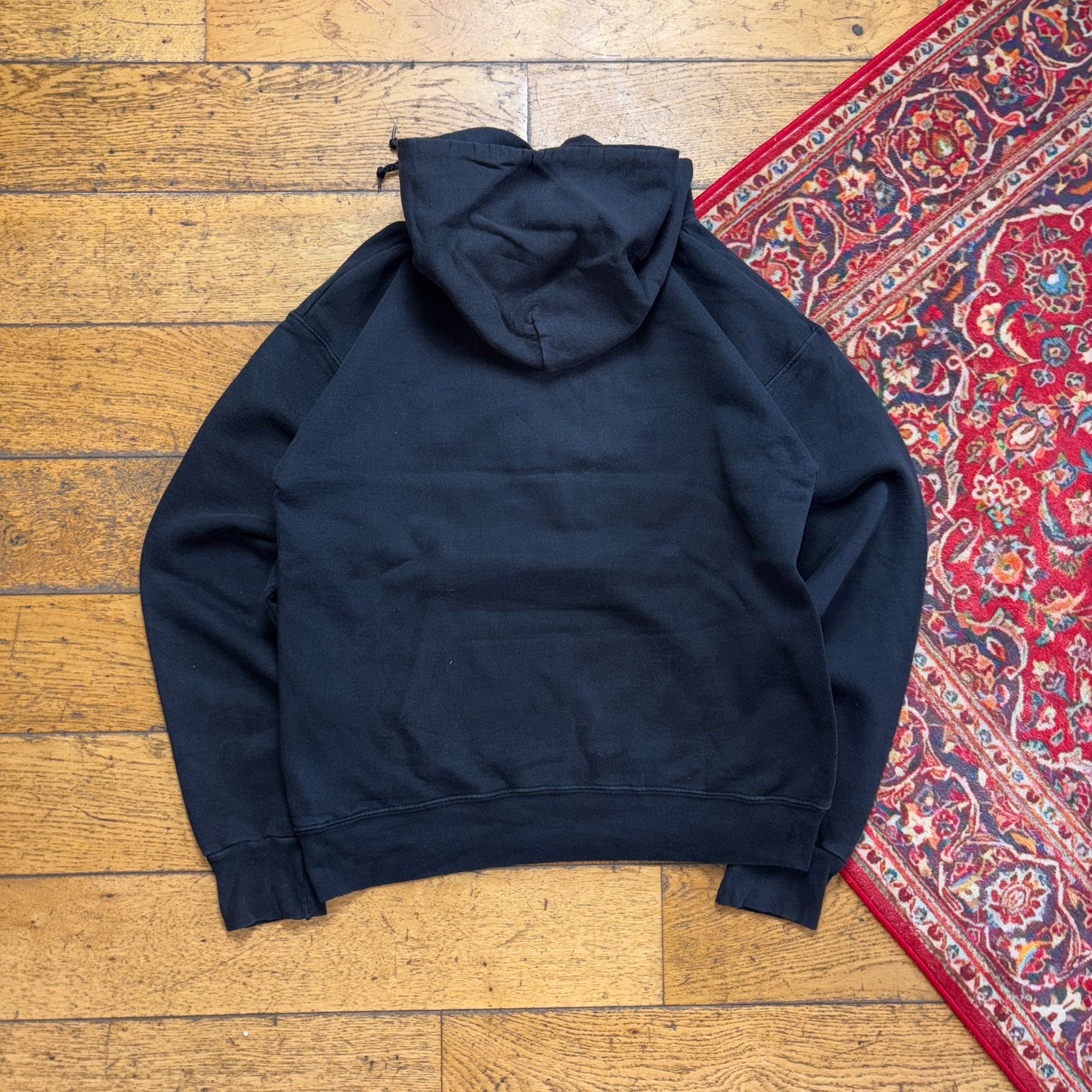 Vintage Thrasher Black Skate Flames Hoodie Sweatshirt - S