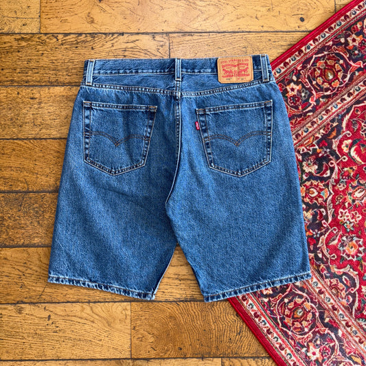 Vintage Levis 505 Blue Denim Shorts - 34