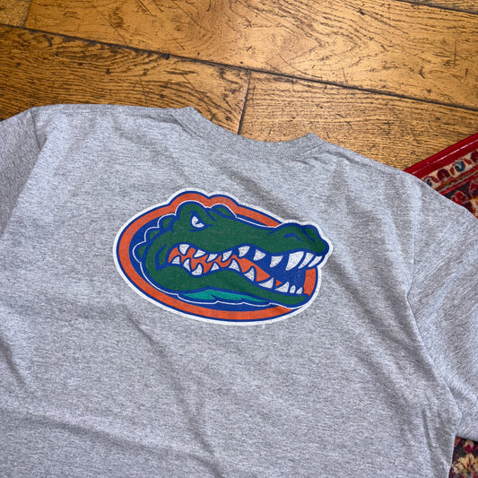Vintage 00s Nike Grey Florida Gators Football Graphic T-Shirt - XL