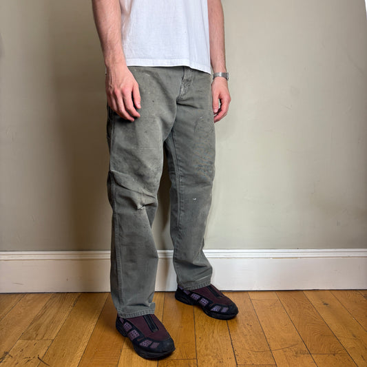Vintage Dickies Green Workwear Carpenter Baggy Trousers - 34R