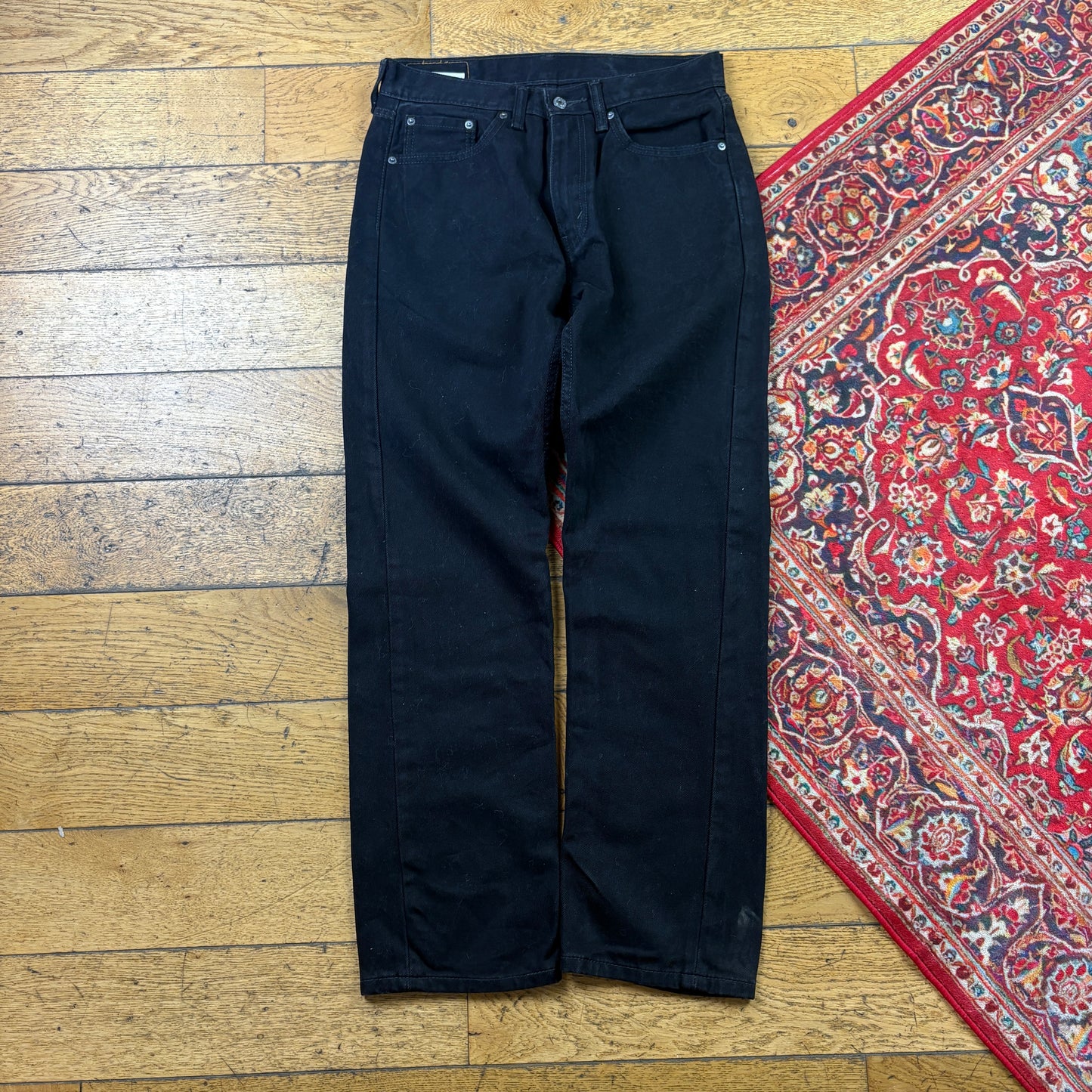 Vintage Levis 505 Straight Black Denim Jeans - 32