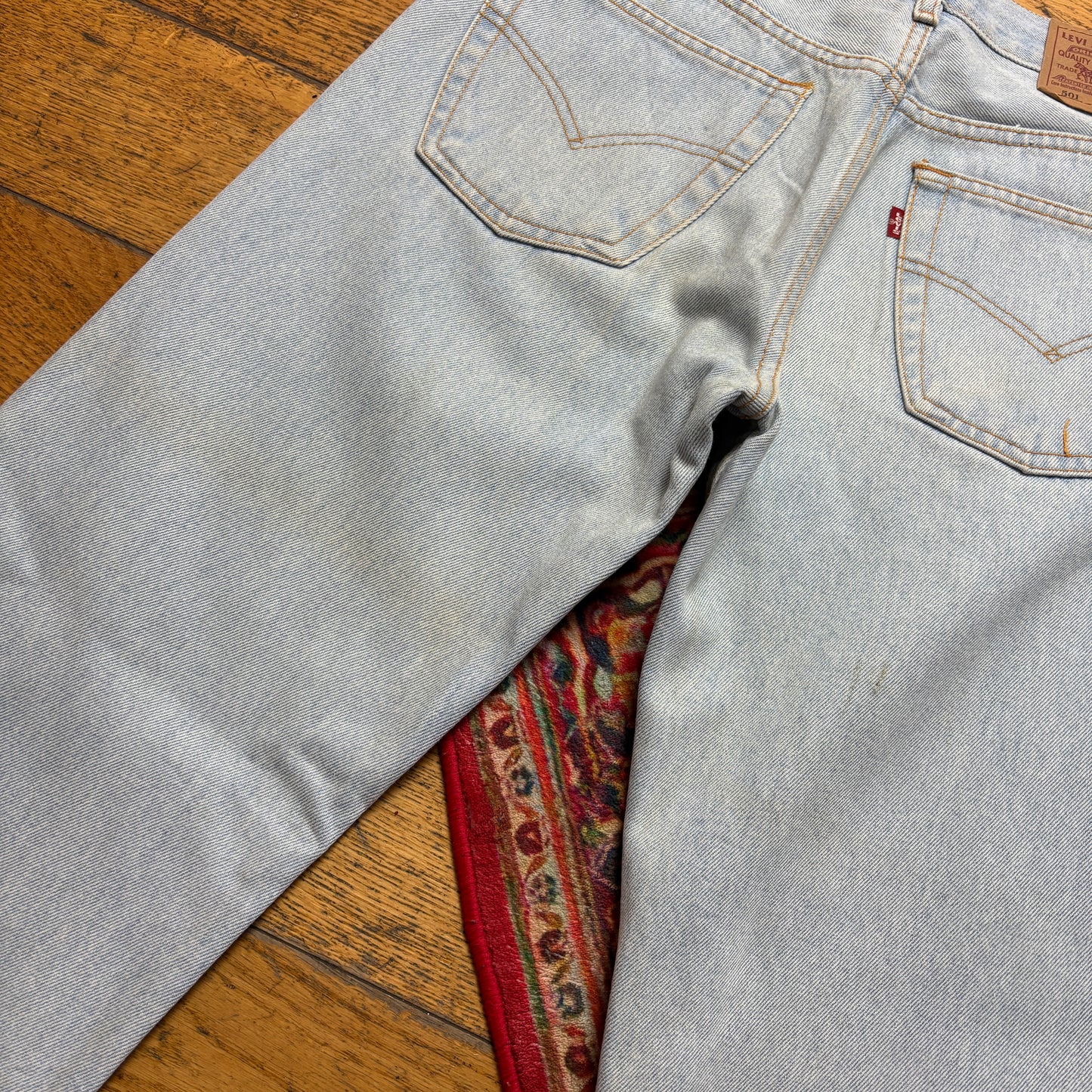 Vintage Levis 501 Straight Blue Denim Jeans - 31R