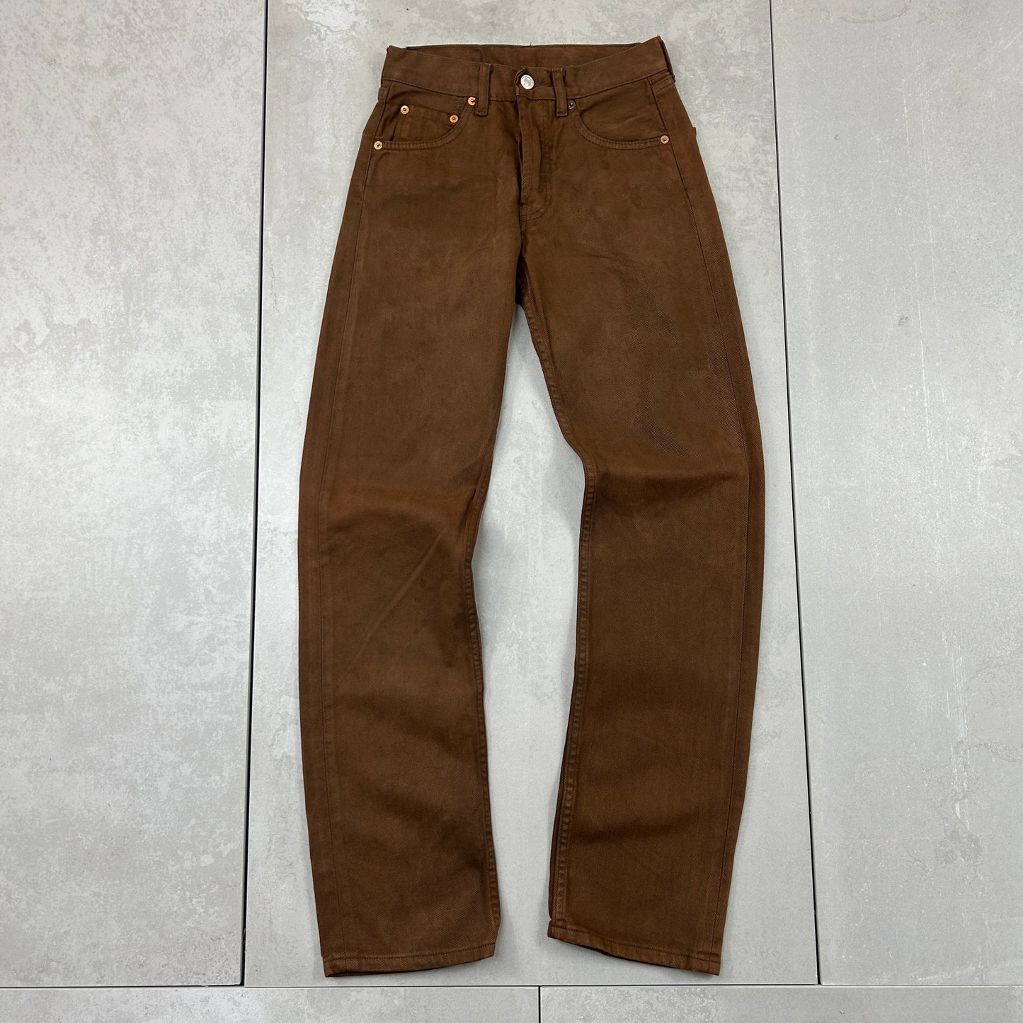 Vintage Levis 501 Straight Brown Denim Jeans - 26 / size 6