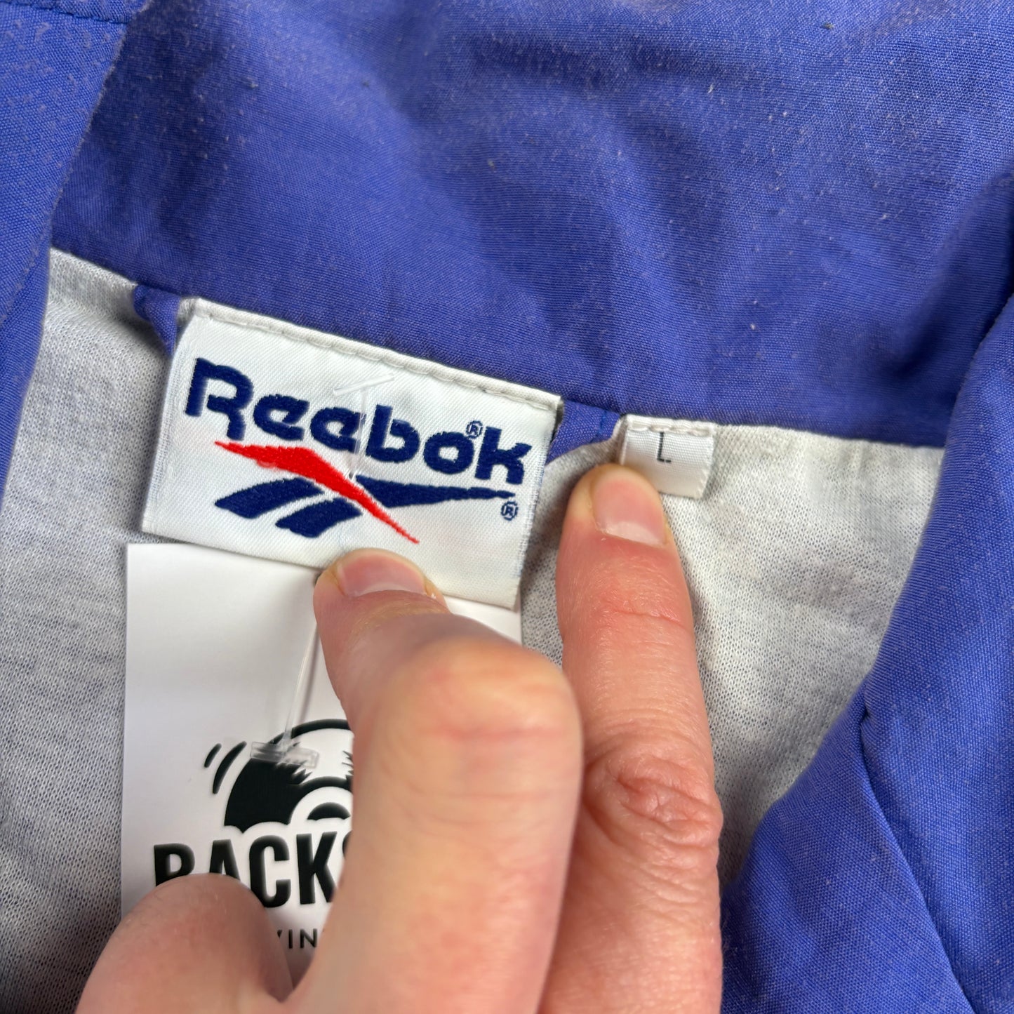 Vintage Reebok 90s Purple Tracksuit Jacket - XL