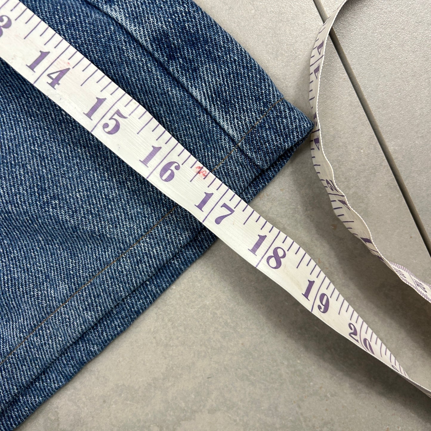 Vintage Wrangler Blue Denim Carpenter Baggy Shorts - 38