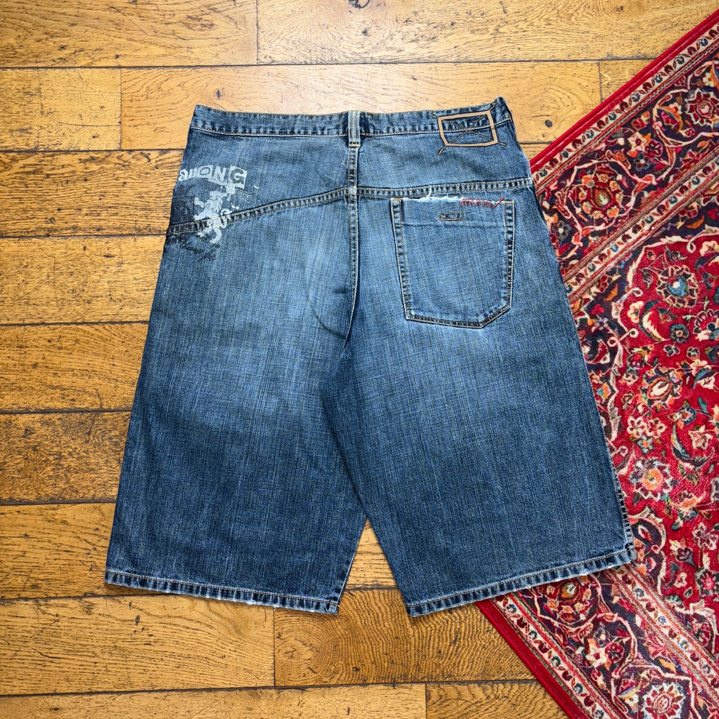 Vintage Billabong Surfwear Hip Hop Blue Baggy Shorts Jorts - 36