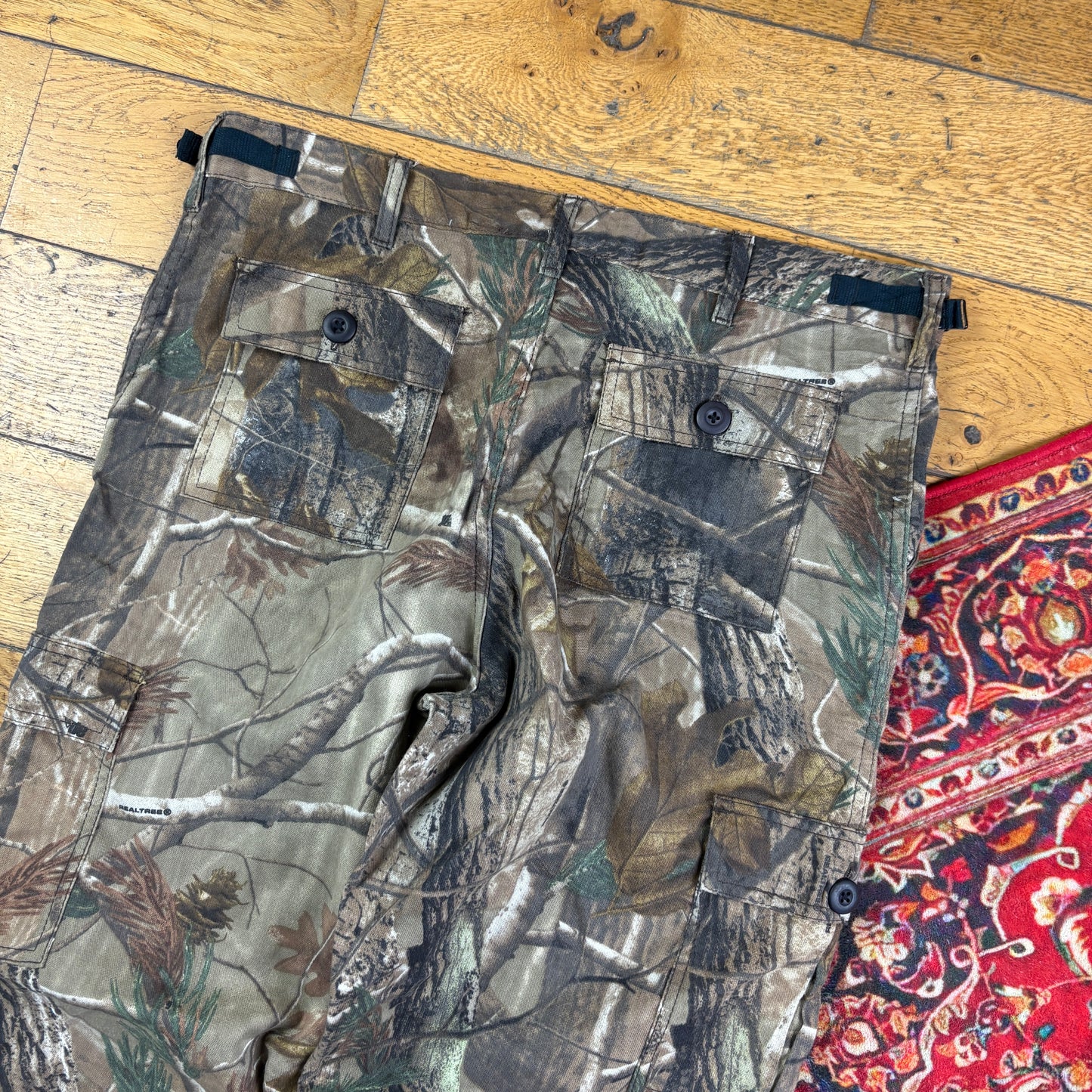 Vintage Real Tree Camo Green Hunting Workwear Trousers - 36