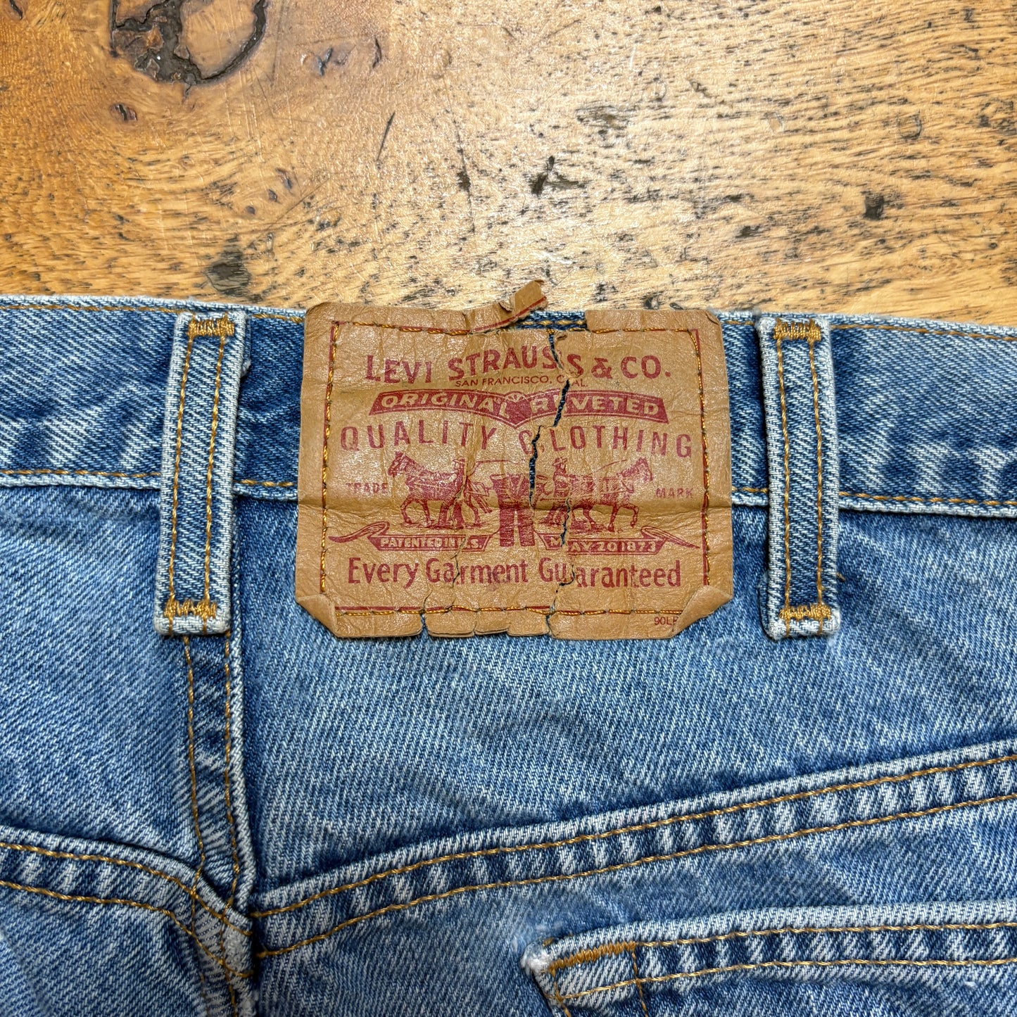 Vintage Levis 505 Straight Blue Denim Jeans - 38S