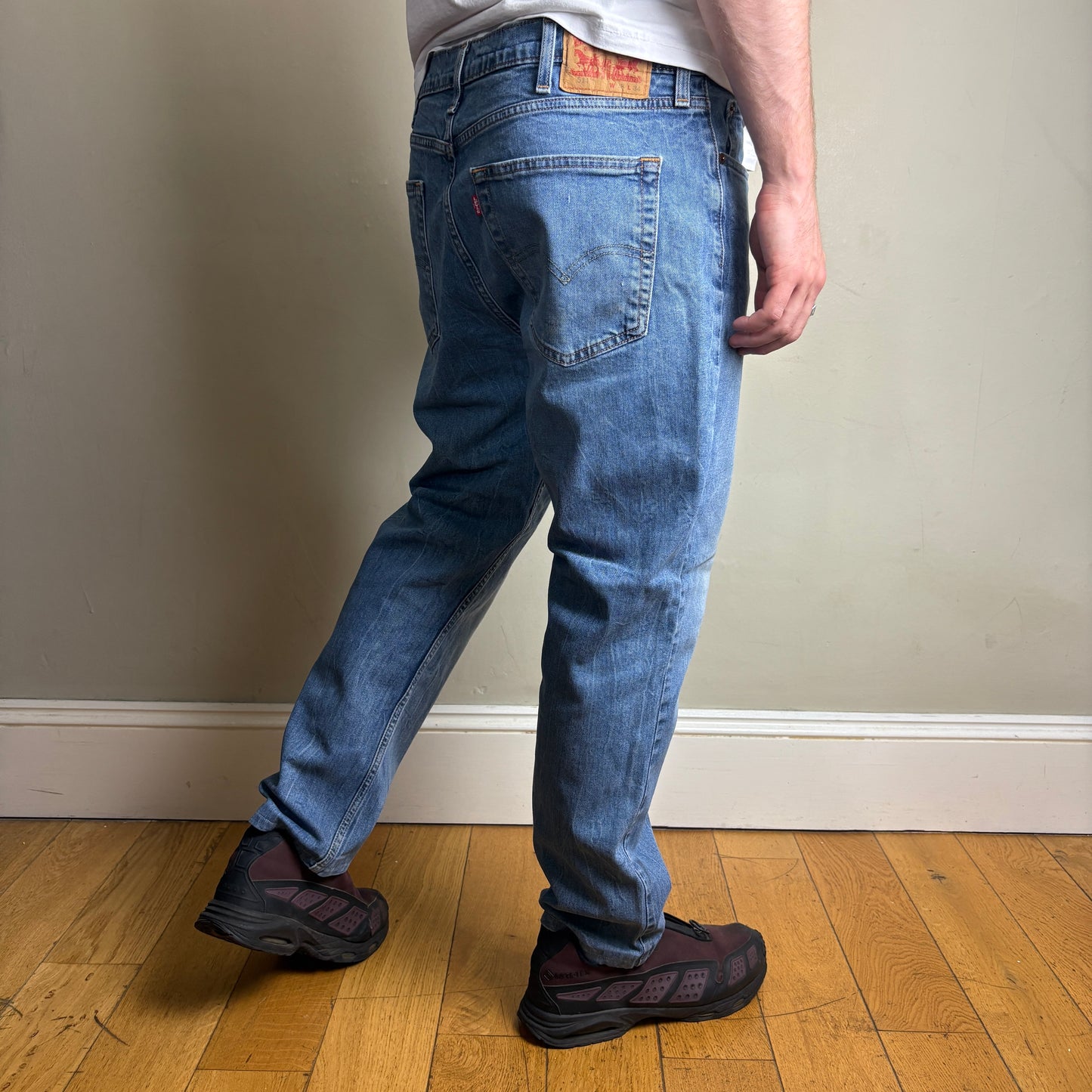 Vintage Levis 514 Straight Blue Denim Jeans - 38S