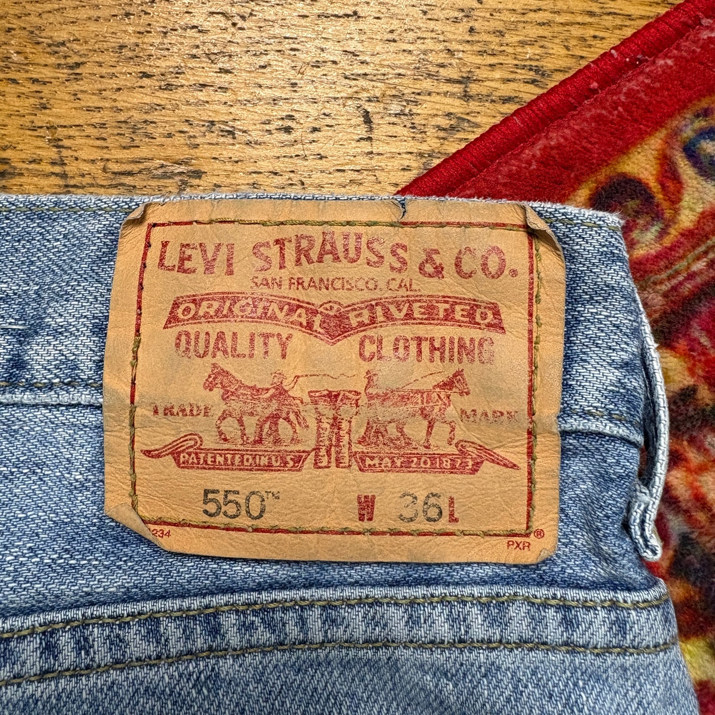 Vintage Levis 550 Blue  Baggy Denim Shorts - 36
