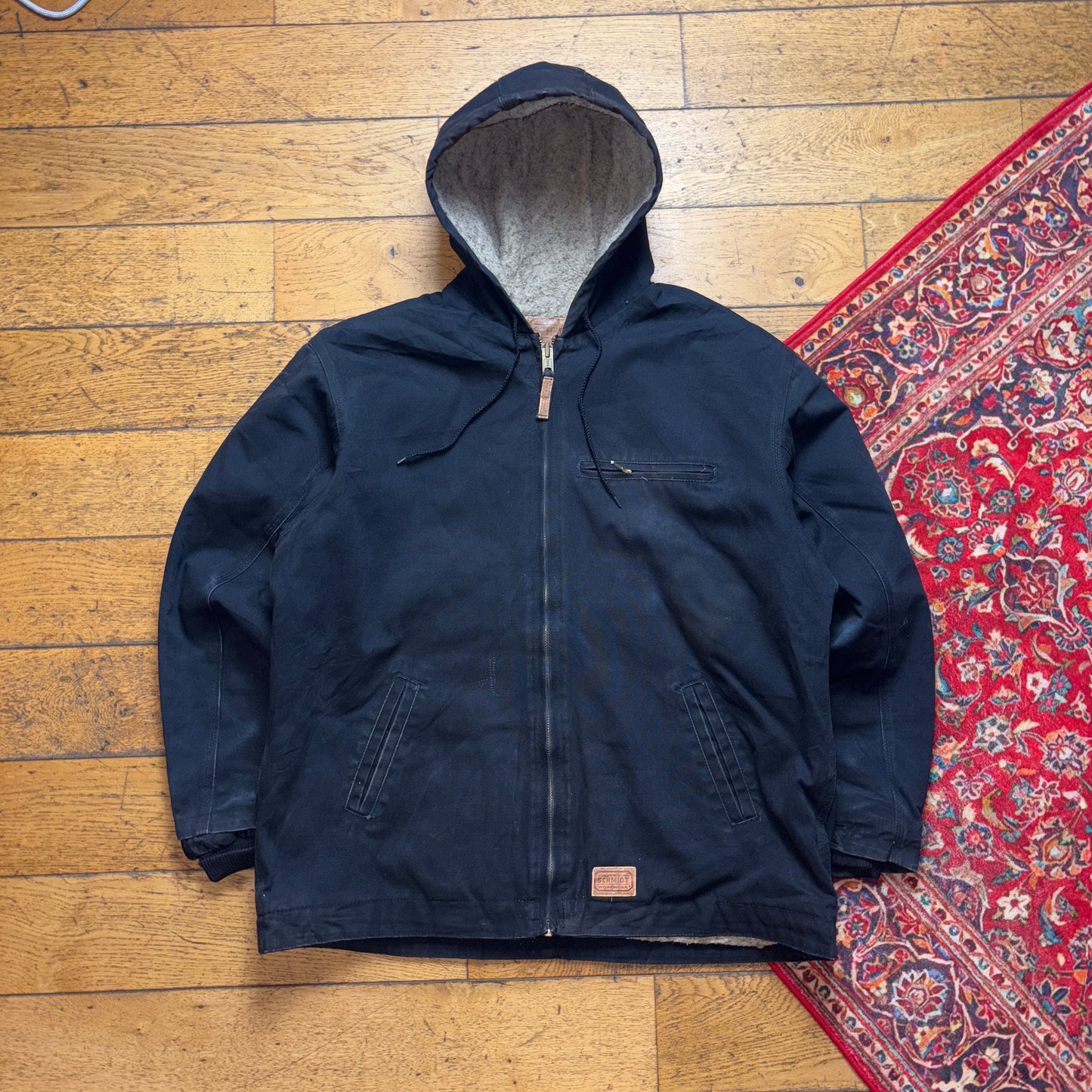 Vintage Black Workwear Carhartt Active Style Jacket - XL