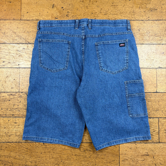 Vintage Dickies Workwear Carpenter Baggy Blue Shorts - 38
