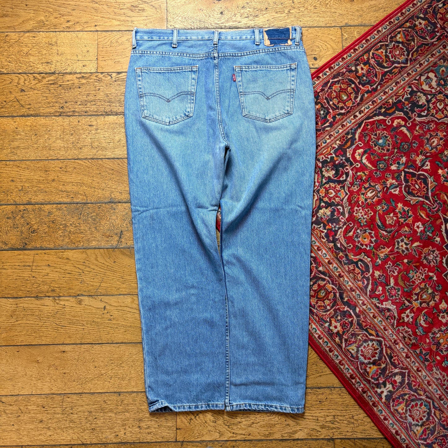 Vintage Levis Straight Blue Denim Jeans - 38S