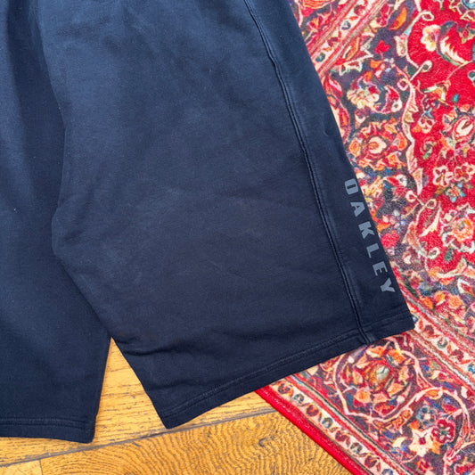 Vintage Oakley Black Sweatpants Joggers Baggy Shorts - L