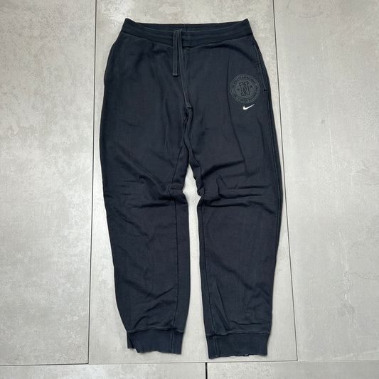 Vintage Nike Black Baggy Tracksuit Sweatpants Track Pants Bottoms - L