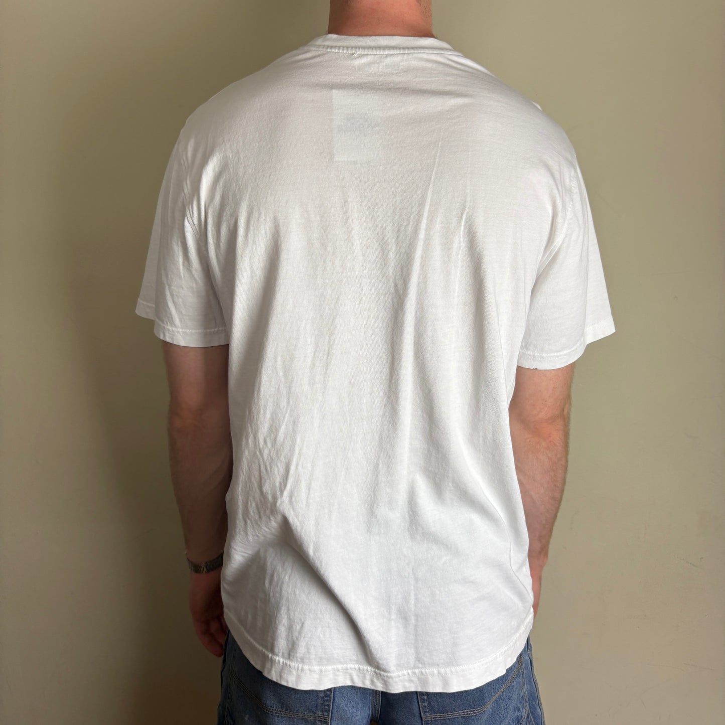 Vintage Harley Davidson White Graphic T-Shirt - L