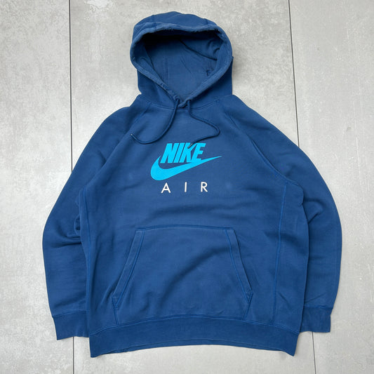 Vintage Nike Air Blue Hoodie Sweatshirt - L