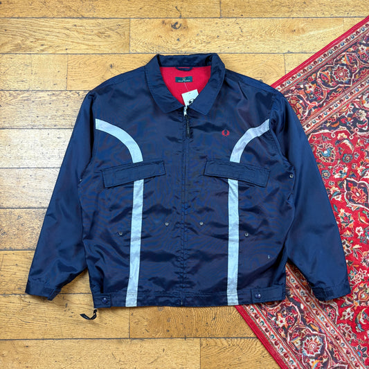Vintage Fred Perry Navy Harrington Jacket - L