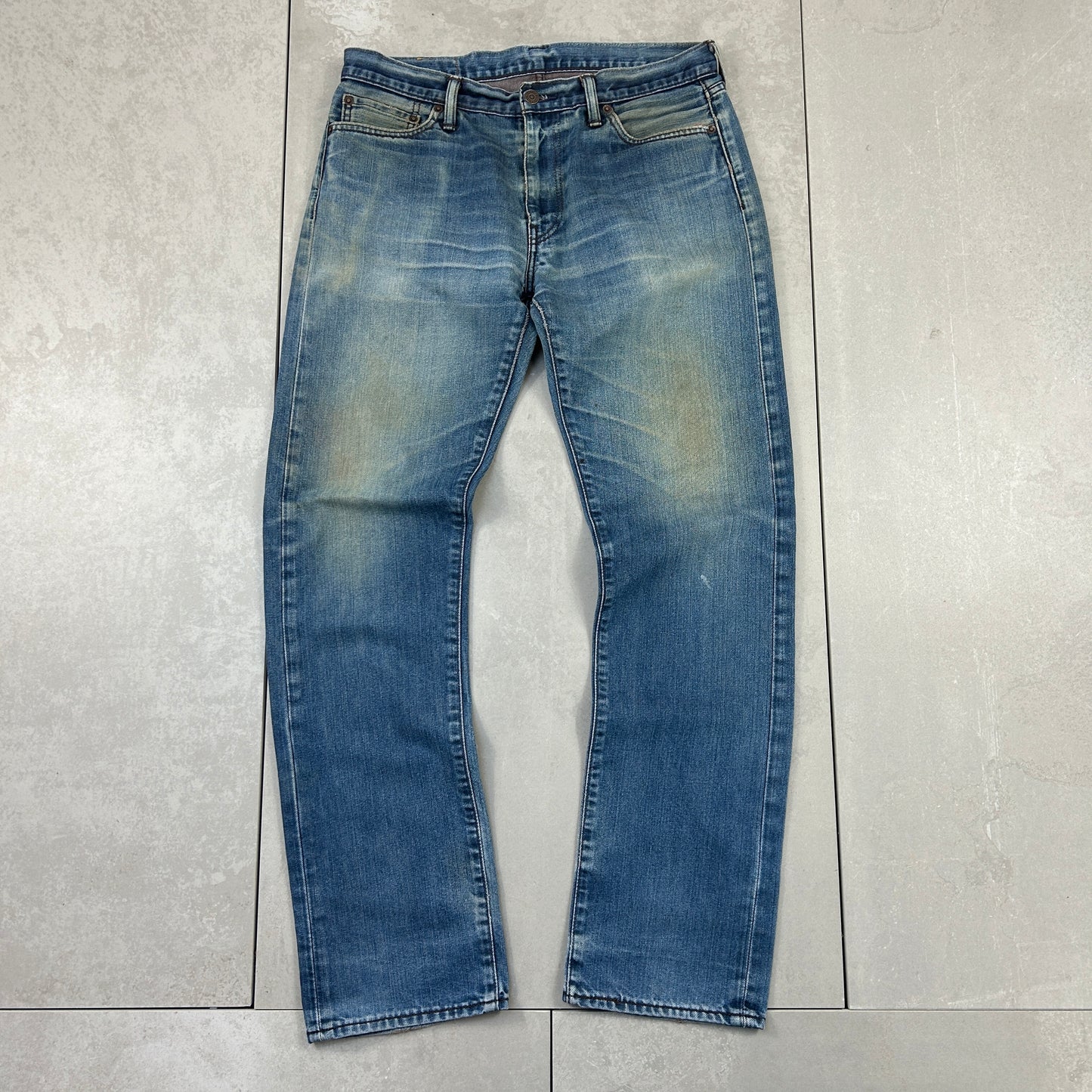 Vintage Levis 504 Straight Blue Denim Jeans - 33