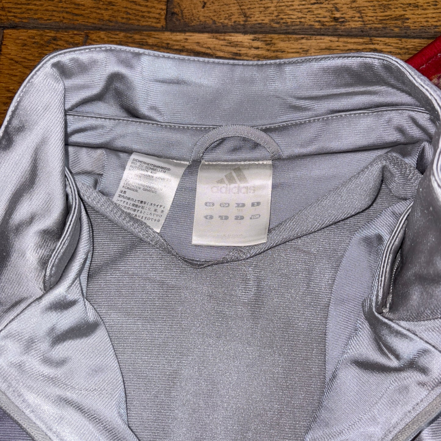 Vintage Adidas Silver Grey Tracksuit Track Shell Windbreaker Jacket - L