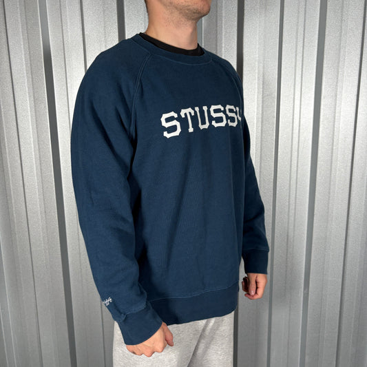 Stussy Navy Crewneck Sweatshirt - XL