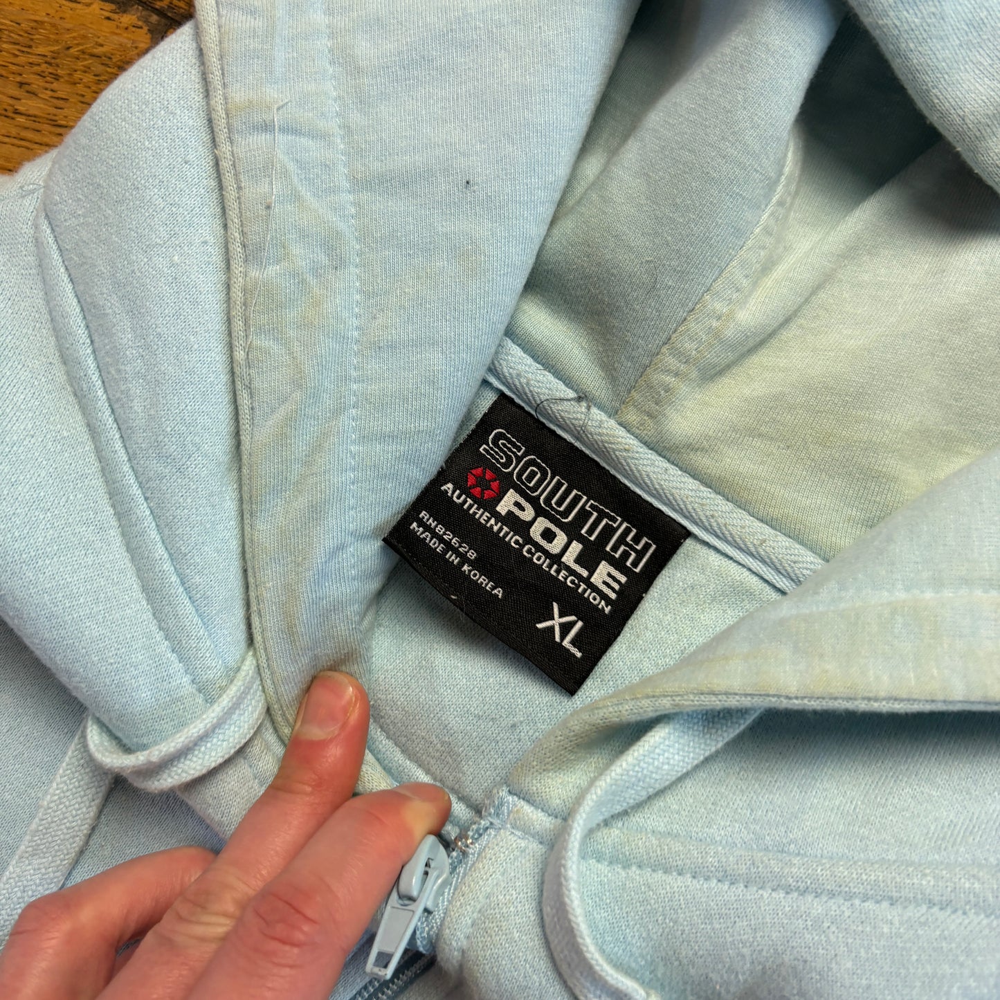 Vintage Southpole Blue Baggy Heavyweight Hip Hop Embroidered Sweatshirt - 3XL