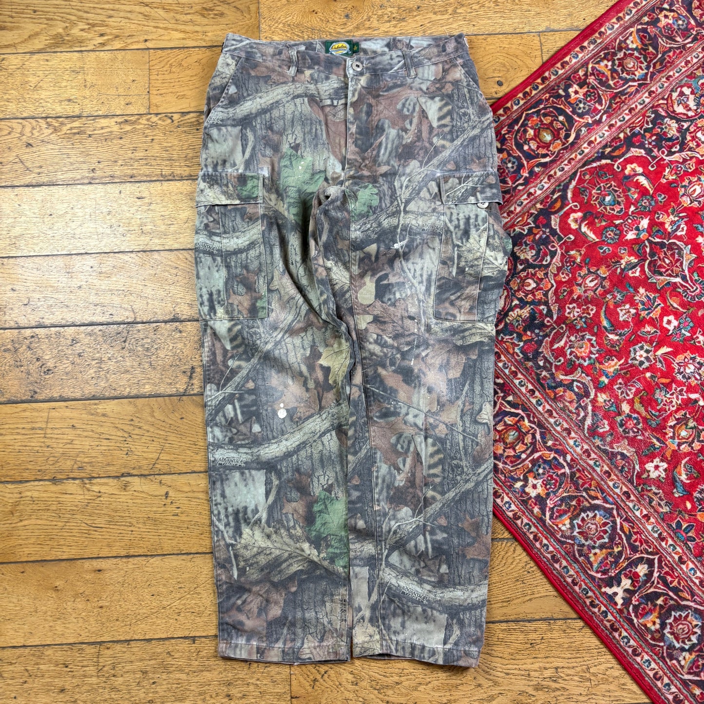 Vintage Real Tree Camo Green Hunting Workwear Trousers - 34