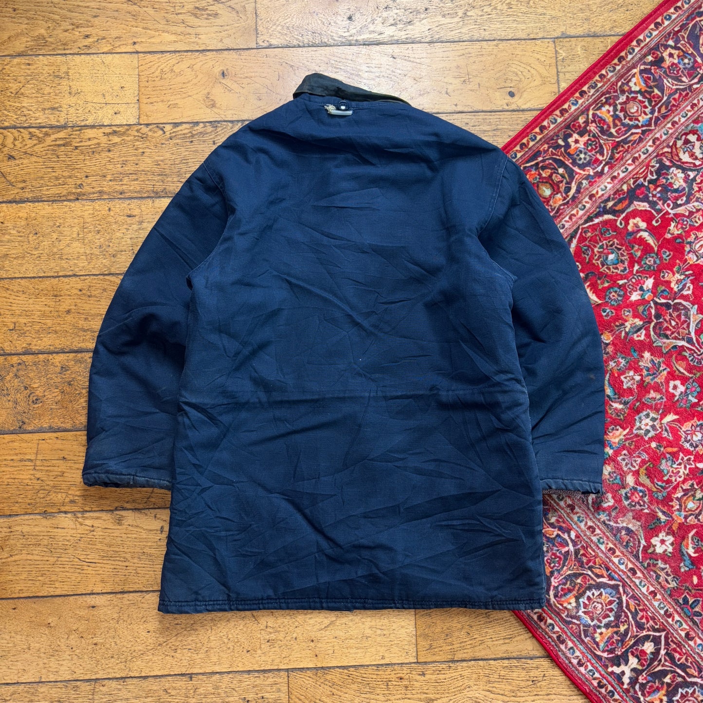 Vintage Navy Carhartt Style Workwear Chore Jacket - M