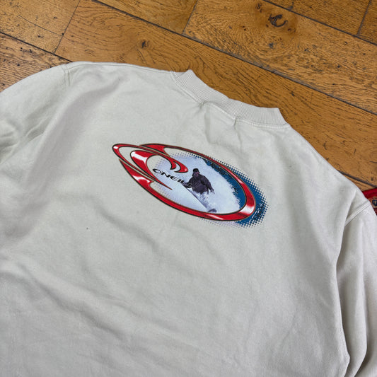 Vintage Oneill Cream Surfwear Sweatshirt - XL
