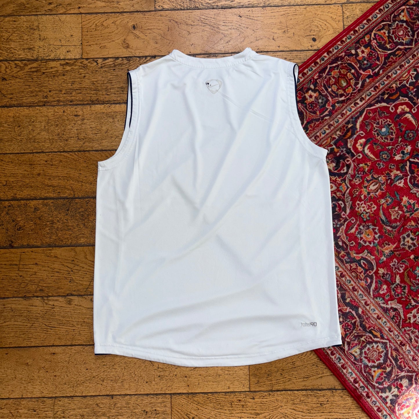 Vintage Y2K Nike White T90 Graphic Vest - XL