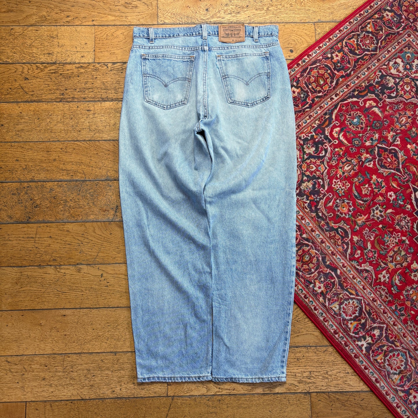 Vintage Levis Baggy Blue Denim Jeans - 36S