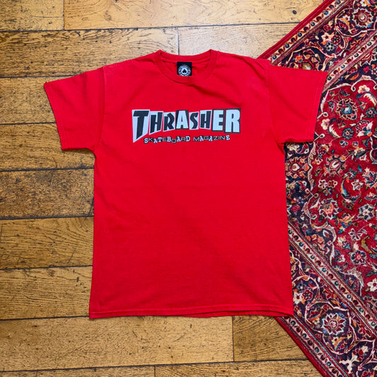 Vintage Thrasher Red Skate Graphic T-Shirt - S