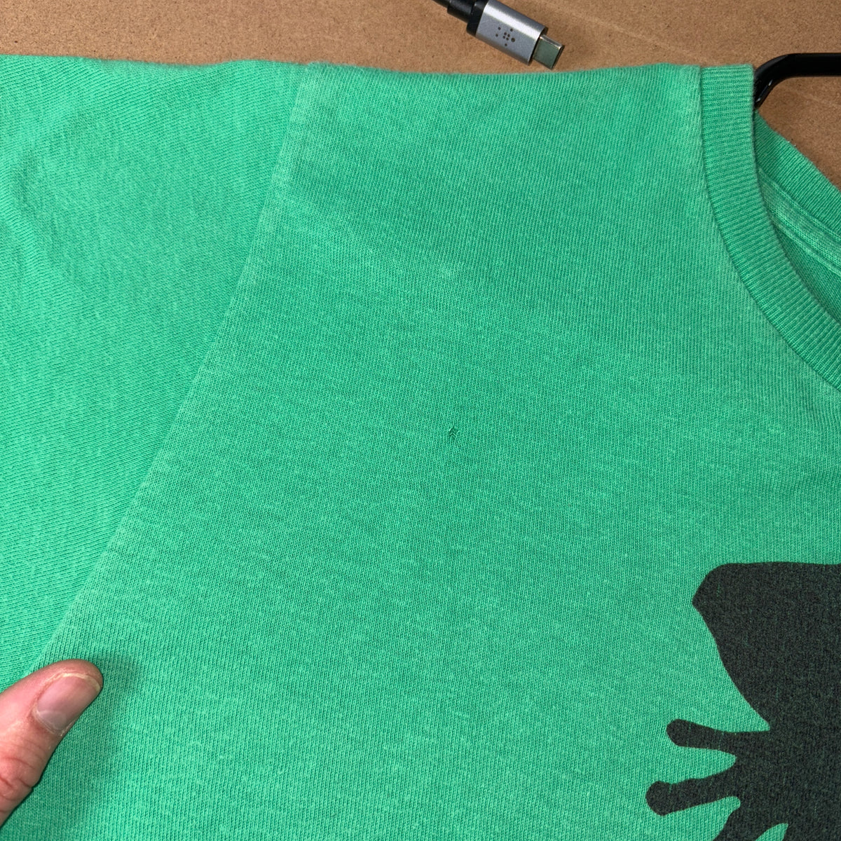 Stussy Green Graphic Embroidered T Shirt - XS