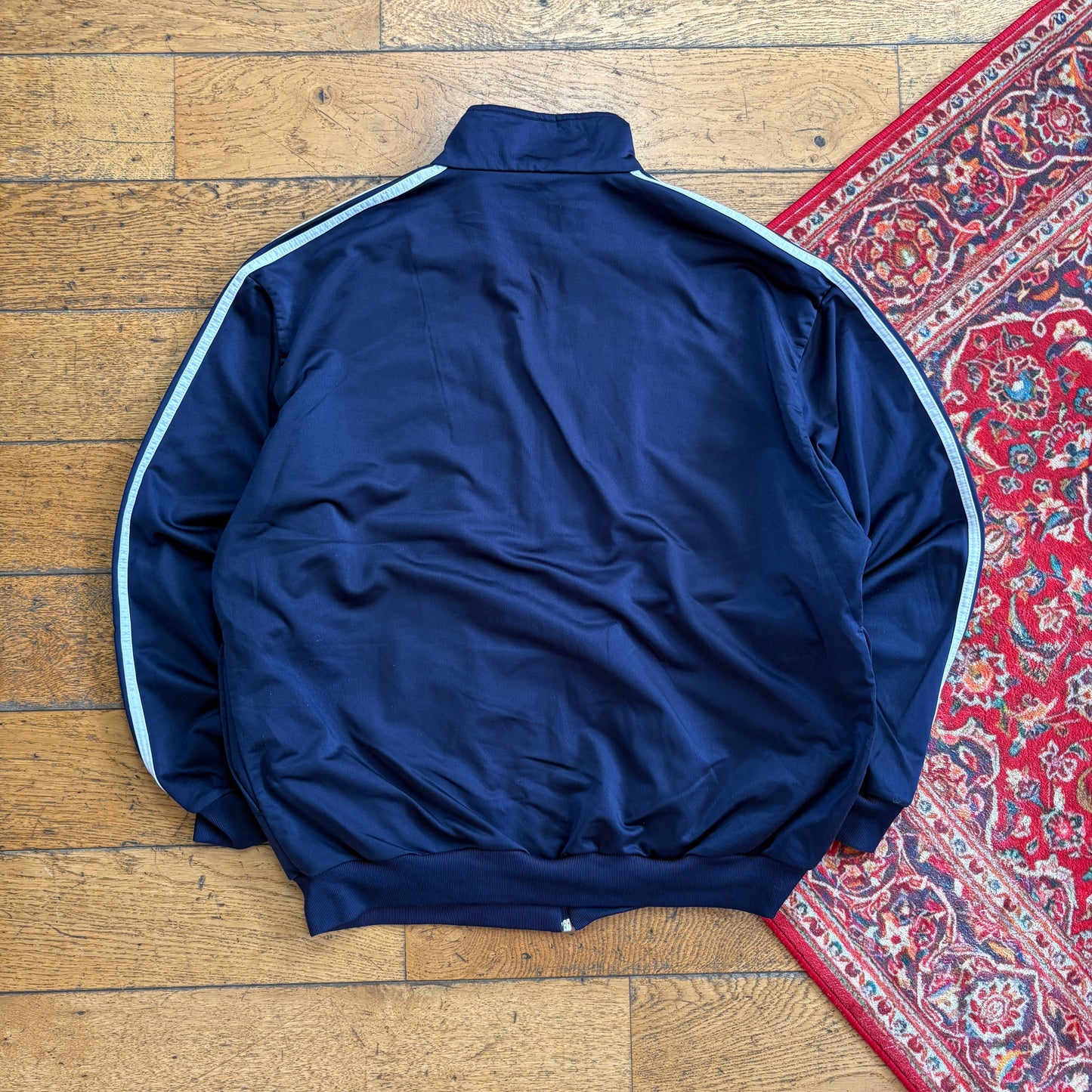 Vintage 90s Adidas Navy Tracksuit Track Shell Windbreaker Jacket - L