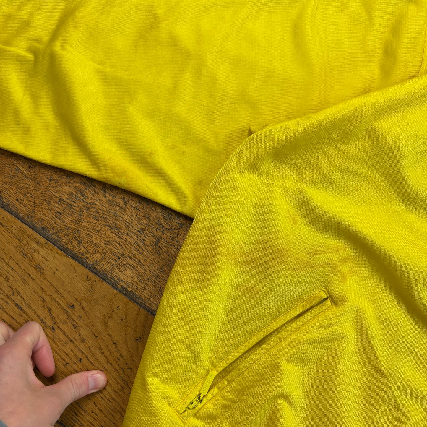 Vintage Adidas Yellow Tracksuit Track Shell Windbreaker Jacket - L