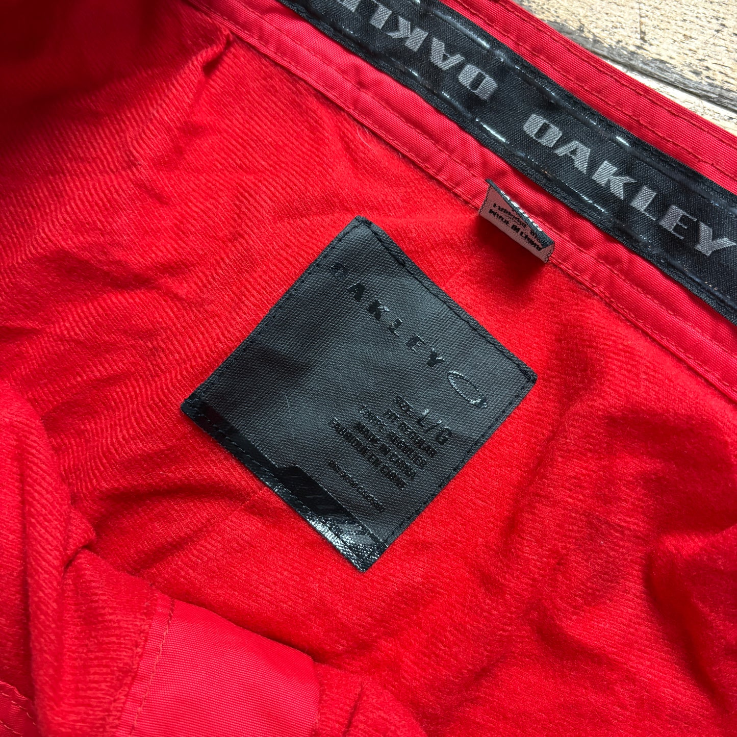 Vintage Oakley Red Ski Baggy Salopettes Trousers - L
