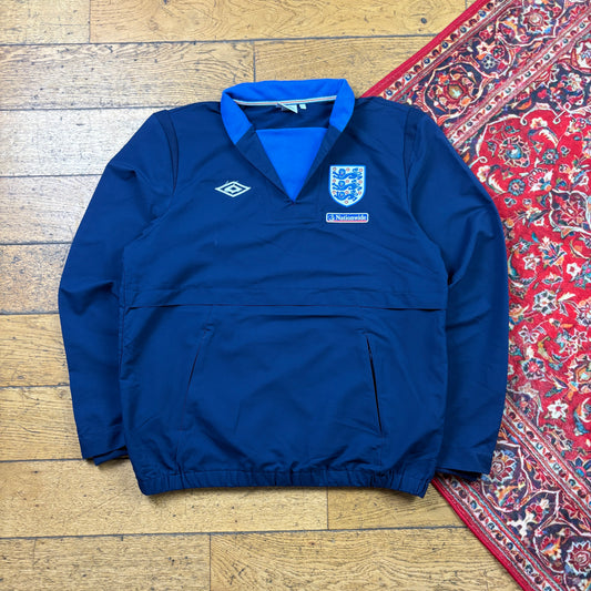 Vintage Umbro England Navy Training Football Tracksuit Windbreaker Jacket - L