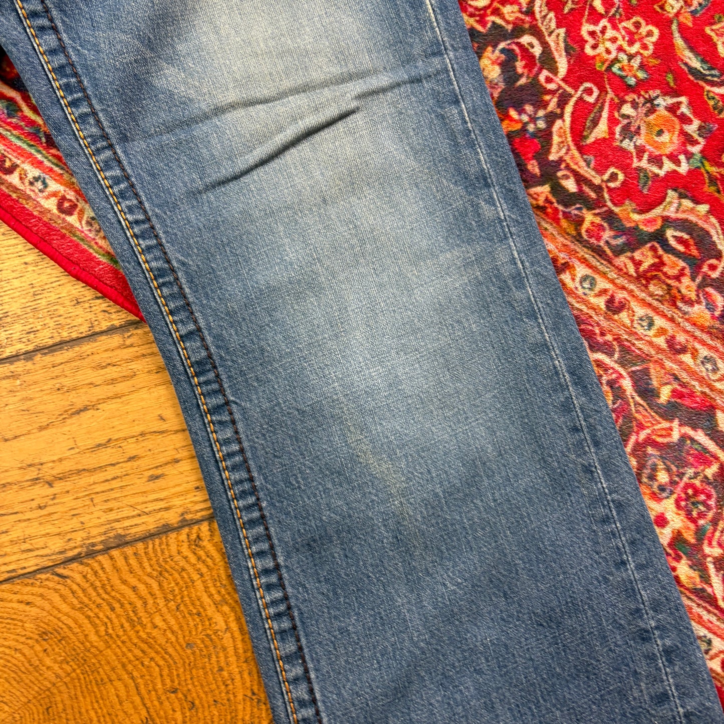 Vintage True Religion Blue Embroidered Y2K Hip Hop Baggy Jeans - 40