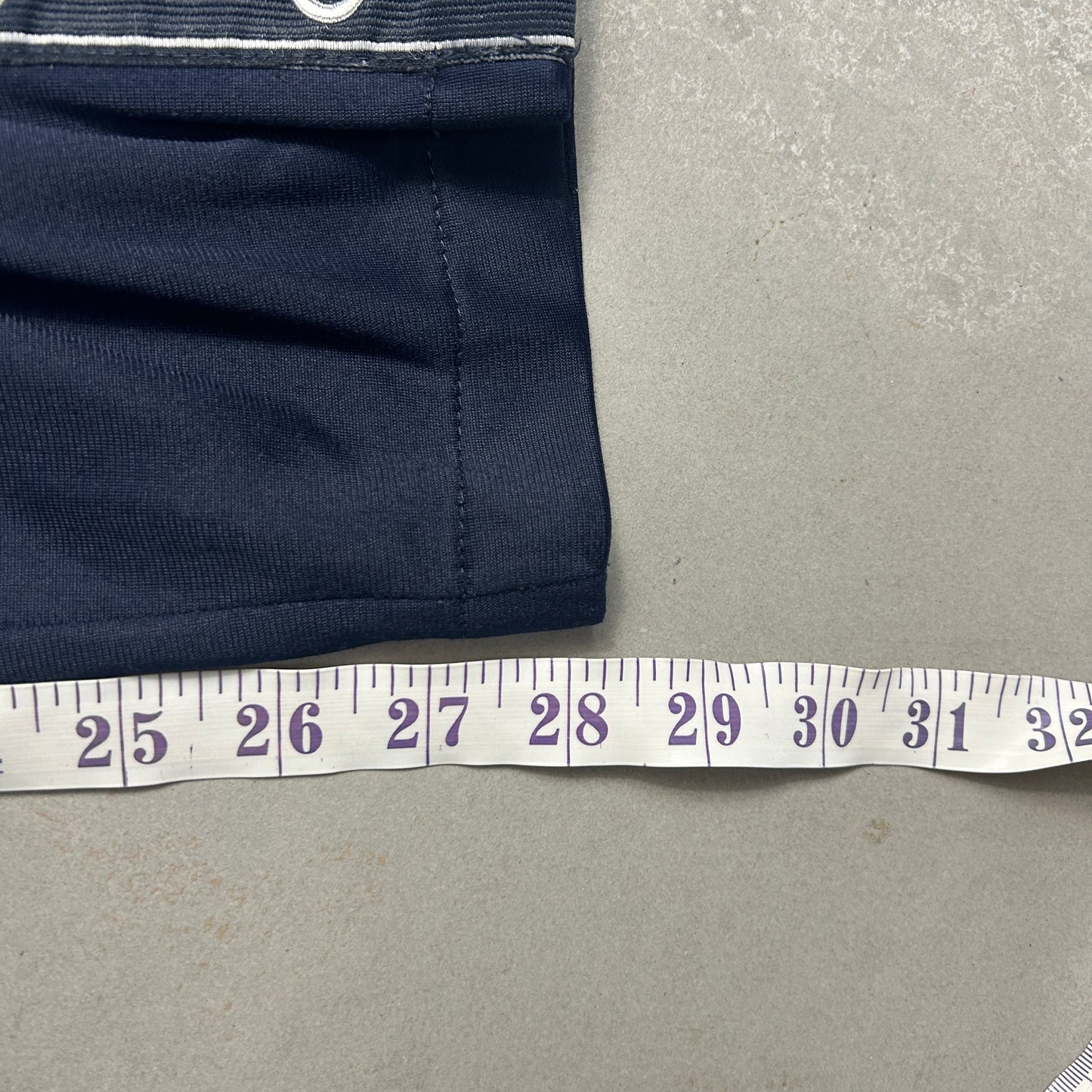 Vintage Champion Slim Navy Popper Tracksuit Track Pants Bottoms - M