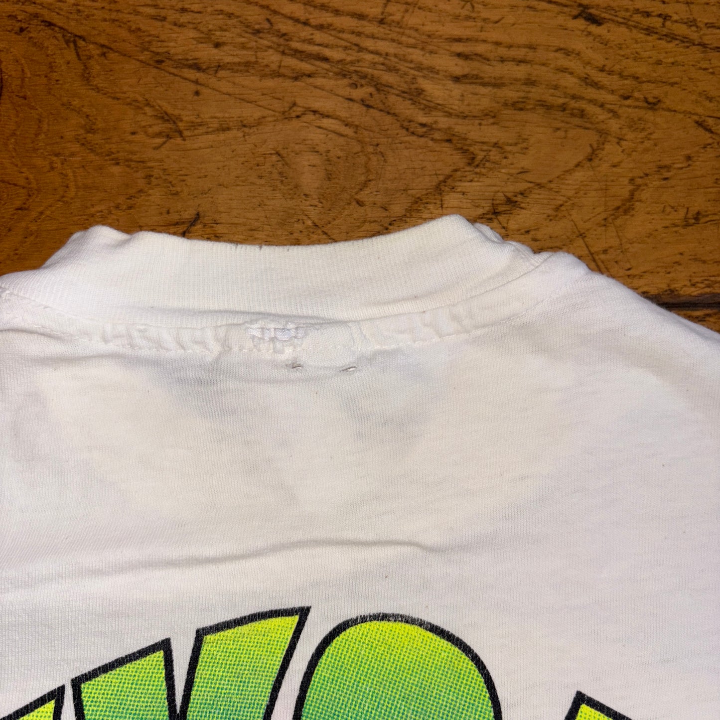 Vintage 1993 Car NASCAR Racing White Single Stitch Graphic T-Shirt - S