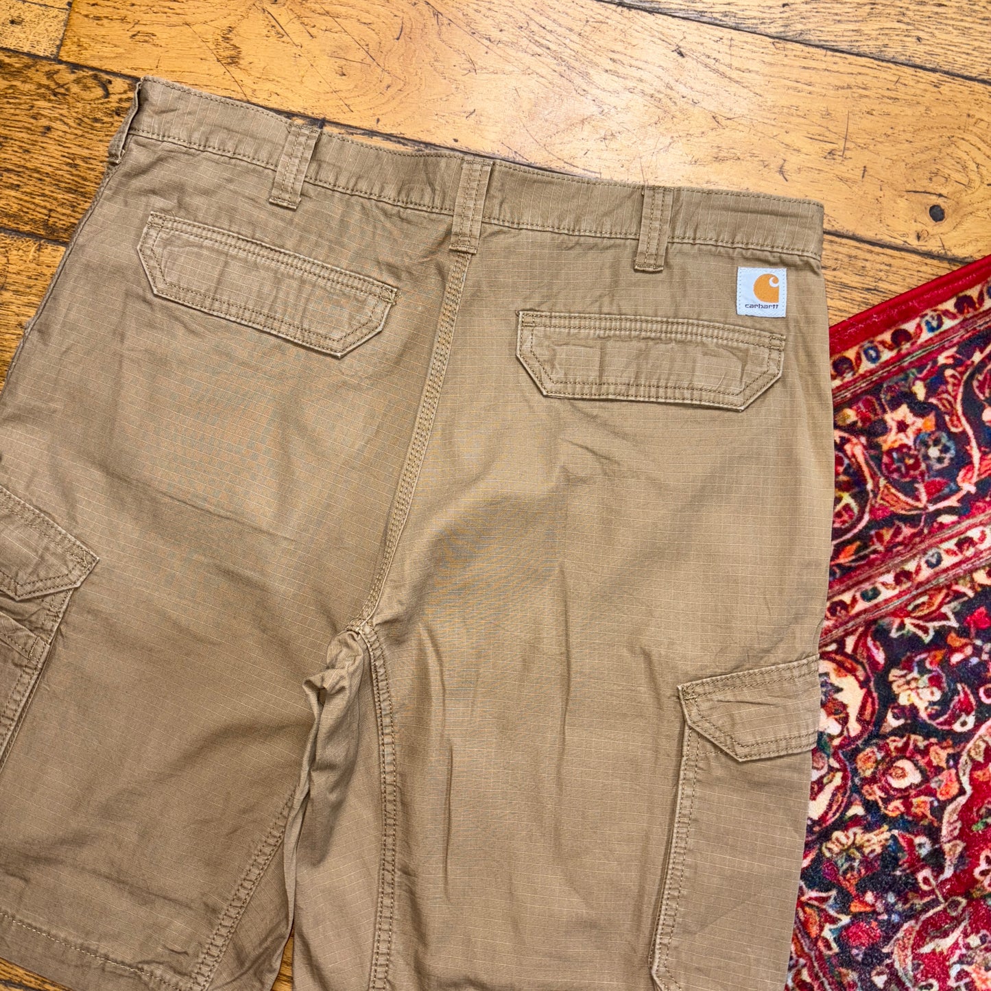 Vintage Carhartt Workwear Brown Baggy Carpenter Shorts - 40