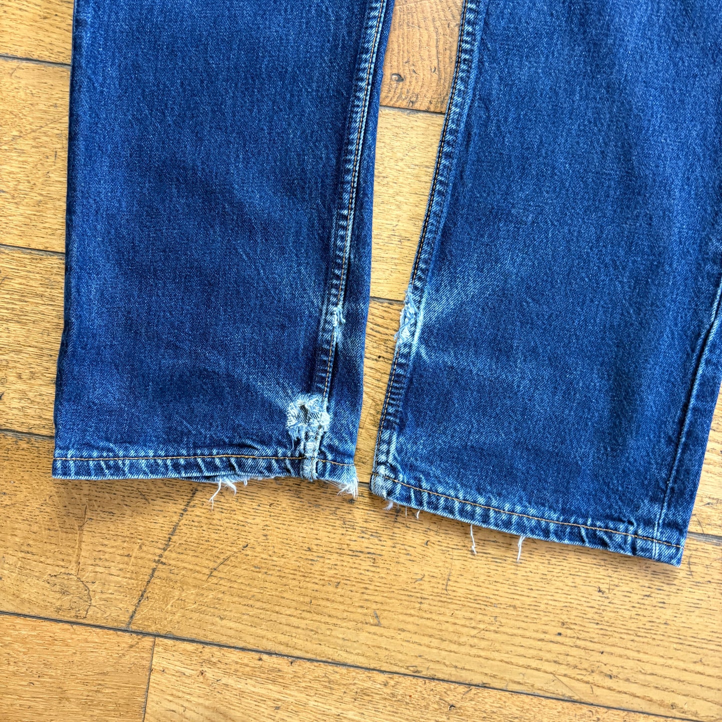 Vintage Levis 501 Straight Blue Denim Jeans - 34L