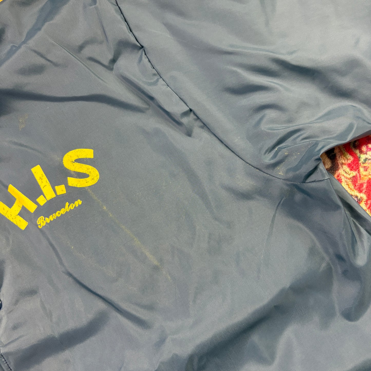 Vintage Navy Nylon Coach Harrington Jacket - XL