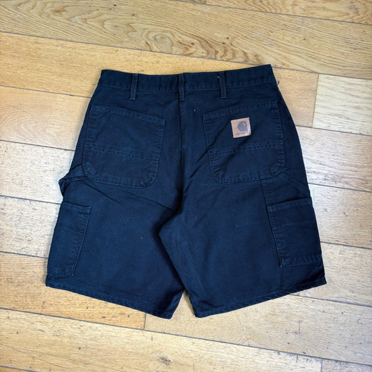 Vintage Carhartt Black Workwear Baggy Carpenter Shorts - 32