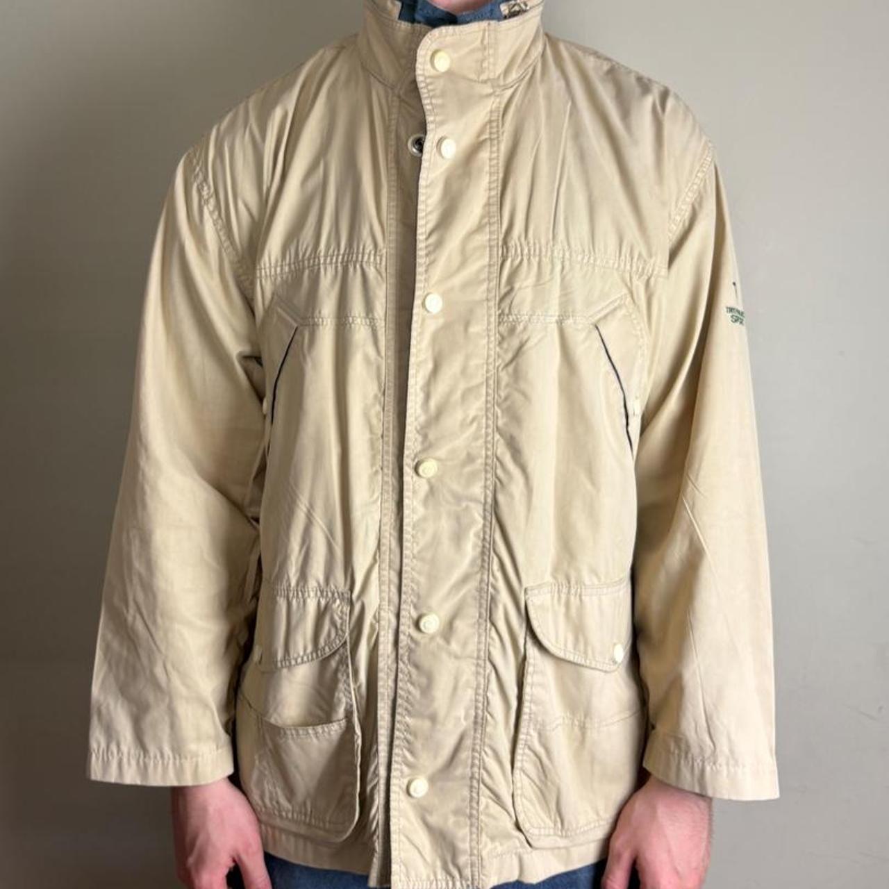 Vintage Trussardi Cream Workwear Chore Utility Jacket - XL