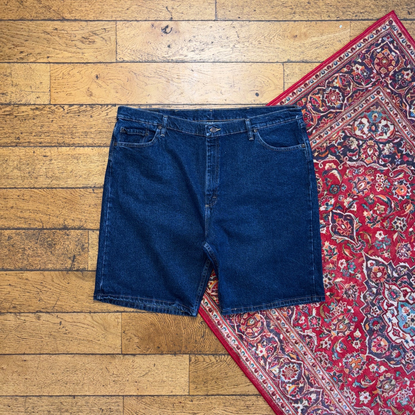 Vintage Wrangler Denim Carpenter Blue Baggy Shorts - 42