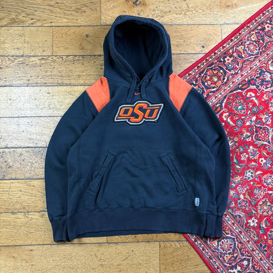 Vintage Nike USA College Black Orange Embroidered Sweatshirt - M