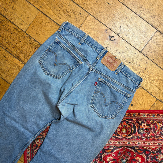 Vintage Levis 505 Straight Blue Denim Jeans - 38S