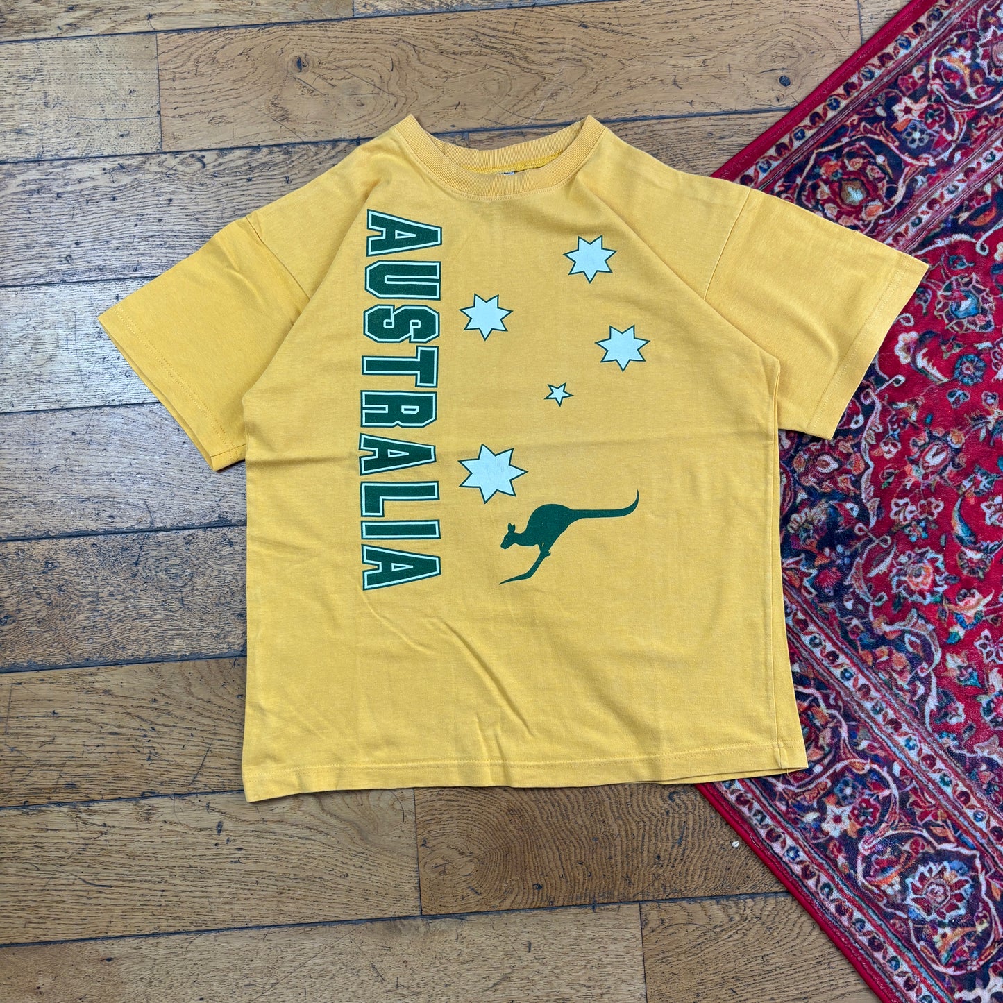 Vintage Australia Yellow Graphic T-Shirt - M