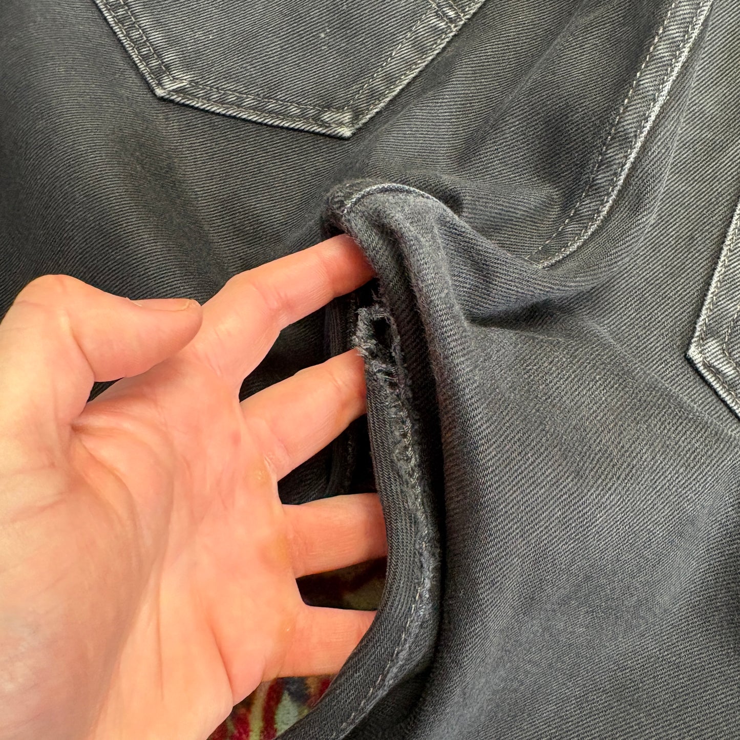 Vintage Levis 501 Straight Black Denim Jeans - 36R